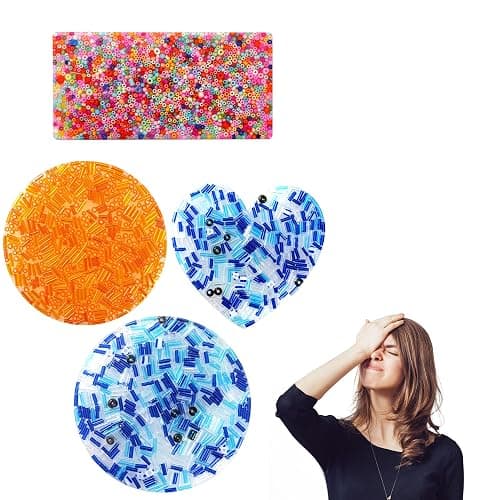 4PCS Picky Pad - Fidget Toys for Skin Picking Relief, Silicone Stress Relief Toys for Adults & Kids, Reusable Sensory Pads for Anxiety, Trichotillomania & Dermatillomania - Image 1