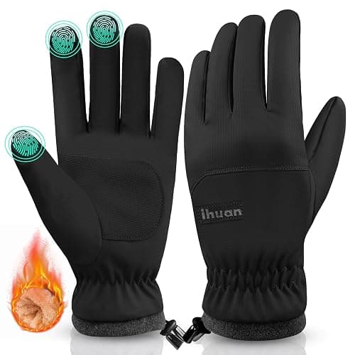 ihuan Winter Waterproof Ski Gloves Men Women, Snow Warm Cycling Cold Weather, Driving Biking Running - Image 1