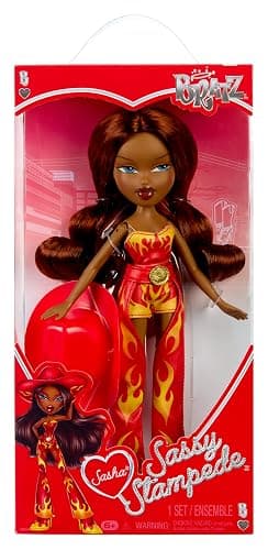 Bratz Sassy Stampede Sasha Fashion Doll with Accessories: Western, Cowgirl Style Clothes & Accessory Pieces - Image 1