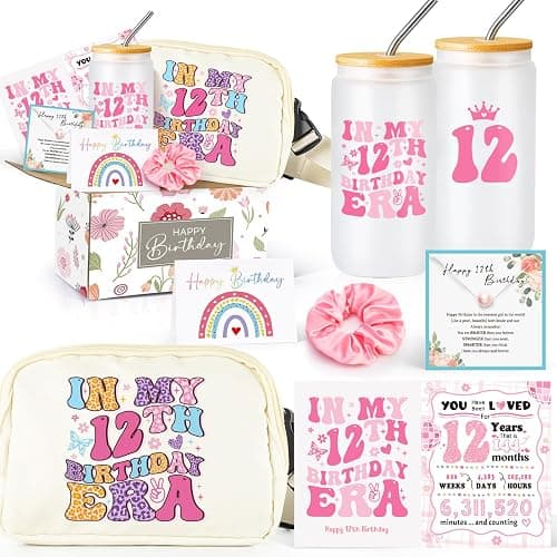 12 Year Old Girl Birthday Gifts, Gifts for 12 Year Old Girls, Best Popular 12th Bday Gift for Girls Age 12, Daughter, Sister, Niece, Granddaughter, Sweet 12th Birthday Decorations for Teen Girl - 12th Birthday Gifts - Image 1