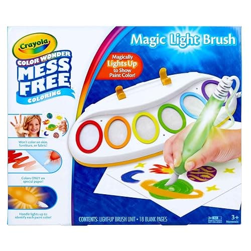 Crayola Color Wonder Magic Light Brush, Mess Free Painting Station for Kids, Toddler Toys & Activities, Holiday & Christmas Gifts for Kids, Ages 3+ - Image 1