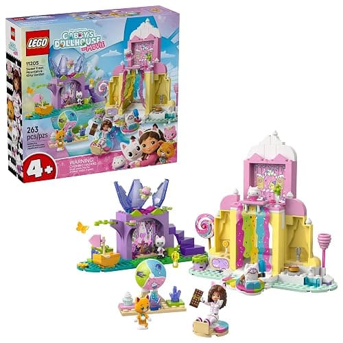 LEGO Gabby’s Dollhouse Sweet Treat Mountain & Kitty Garden Building Blocks - Pretend Play & Learning Toy for Girls & Boys, Ages 4+ - W/Gabby & Pandy Paws Figures - Gift Idea for Birthdays - 11205 - Image 1