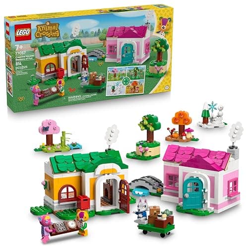 LEGO Animal Crossing Creative Houses: Seasons of Fun Building Toy - Pretend Play Set for Girls & Boys, Ages 7+ - Create 2 Houses W/1 Set of Building Blocks for Kids - Gift Idea for Birthdays -77057 - Image 1
