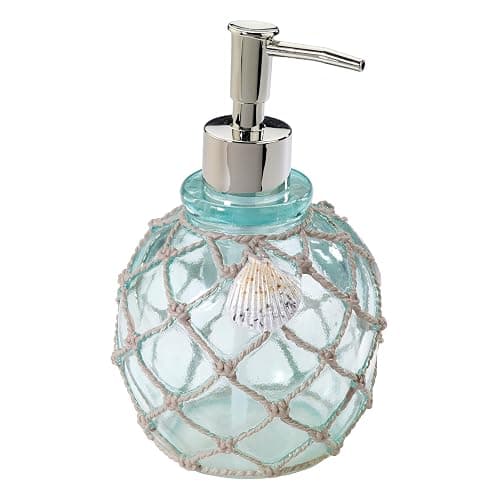 Avanti Linens - Lotion Pump/Soap Dispenser, Countertop Accessories, Beach Inspired Bathroom Decor (Seaglass Collection) - Lotion Pump - Image 1