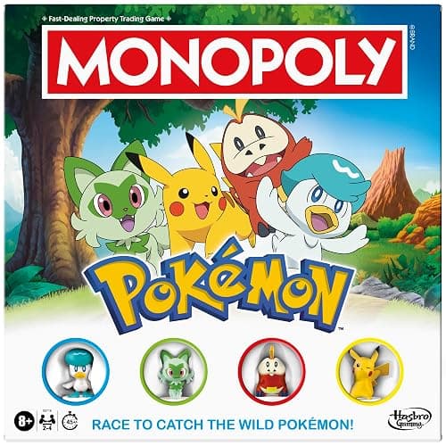 Monopoly Pokémon Edition Board Game | Ages 8 and Up | 2 to 4 Players | Kids Games for Pokémon Fans | Fun Family Games| 45 Mins. Avg. - Image 1