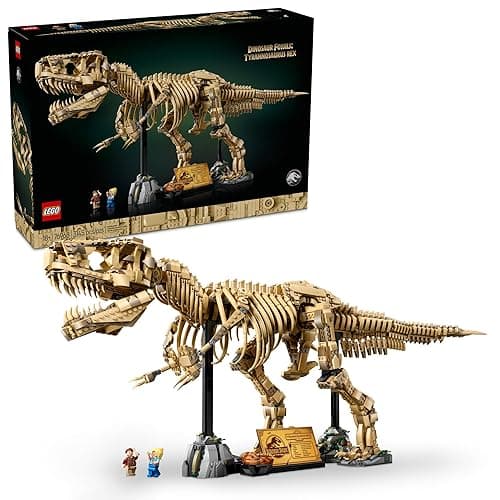 LEGO Jurassic World Dinosaur Fossils: Tyrannosaurus Rex - Building Set for Adults, Ages 18+ - Gift for Birthdays - Home Decor for Bedroom, Office, or Any Room - Collectible DIY Kit - 76968 - Image 1