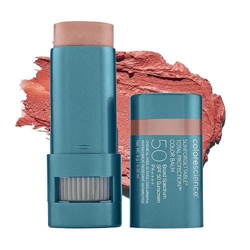 Colorescience Sunforgettable Total Protection Color Balm SPF 50, Mineral, Broad Spectrum, Buildable Lip & Cheek Color - Image 1