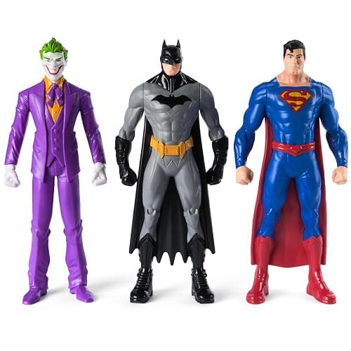 DC Comics The Joker, Batman, and Superman Action Figure 3-Pack, Kids Toy Gifts for Boys and Girls Ages 3 and Up - Image 1
