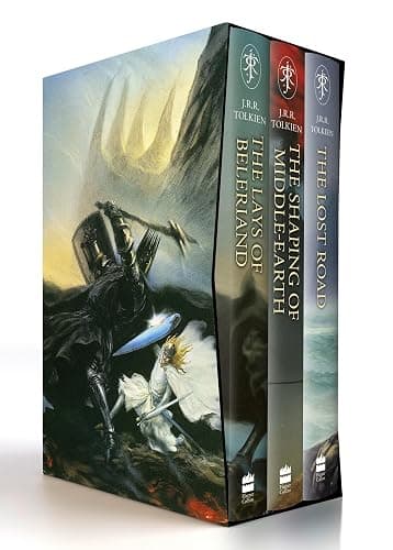 The History of Middle-earth (Boxed Set 2): The Lays of Beleriand, The Shaping of Middle-earth & The Lost Road - Image 1