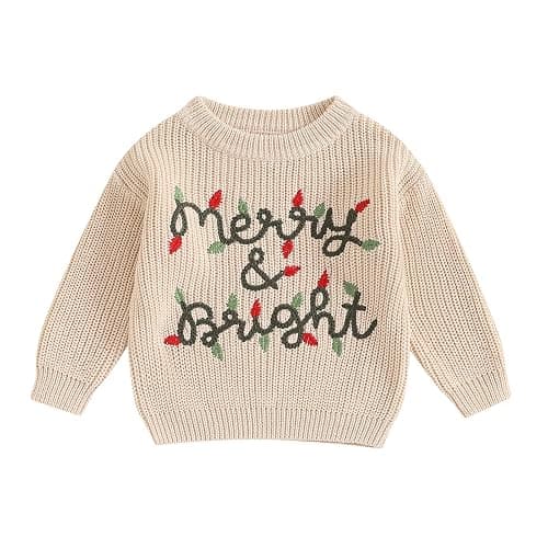 LSFYSZD Toddler Baby Halloween Sweaters Knitwear Pullover Jumpers Top | birthday girls jumper tops knitwear - Image 1