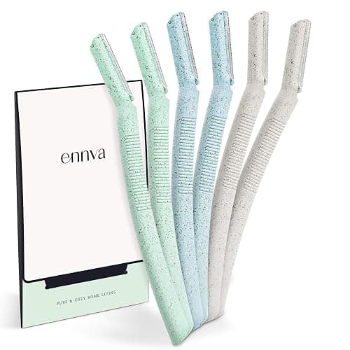 ennva Eyebrow Razor for Women | Dermaplane Facial Razor for Face | Hair Trimmer Face Razor for Body Use | Multipurpose Facial Hair Removal Disposable Blades Eyebrow Tool - 6pcs - Image 1