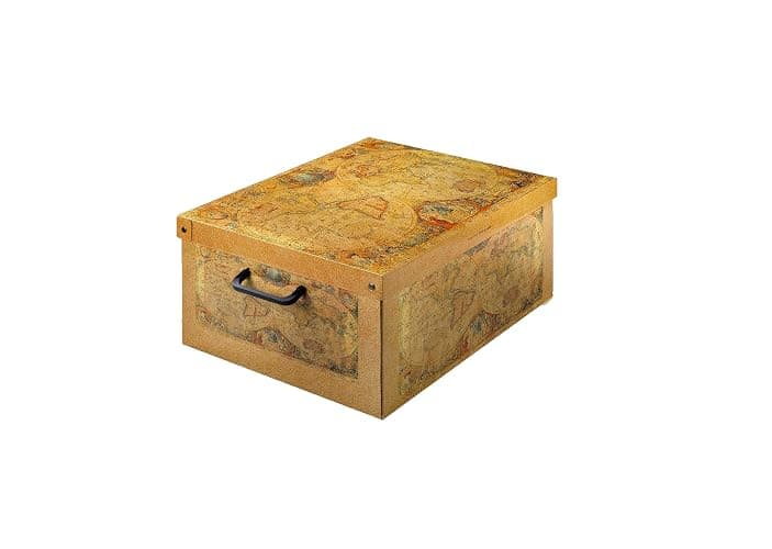 Lavatelli Baulino Marco Polo Boite de Rangement avec Couvercle, Organizer en carton, Rangement Vetement, Meuble de Chambre, Bureau, Organisateur Tiroir, Boite Cadeau, SMALL - Image 1