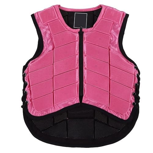 PerGar Children Equestrian Vest, Foam pad Safety Riding Equipment, Children Equestrian Protective Clothing, Pink Unisex Equestrian Protective Vest - Image 1