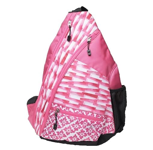 Ladies Printed Pickleball Sling Bag - Peppermint - New | Holds Multiple Paddles | Shoe Bag Included | Easy To Carry | Designed Expressly for Pickleball - Image 1