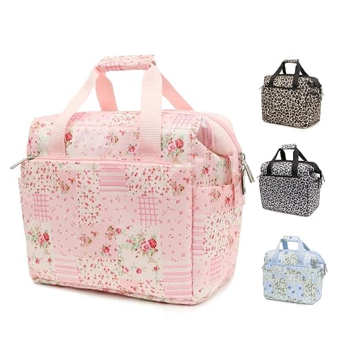 JINYIBAGS Insulated Lunch Bag for Women - Reusable Thermal Tote with 3-Layer Insulation, Leakproof & Easy to Clean - Lunch Box for Office, Gym, Picnic (Pink) - Image 1