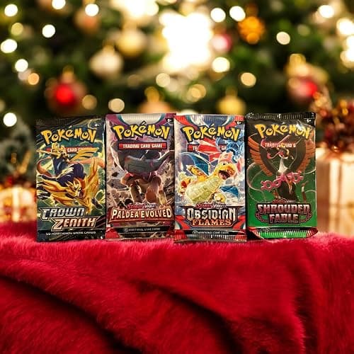 Pokemon Tcg: 4 Booster Packs - 40 Cards Total| Value Pack Includes 4 Blister Packs Of Random Cards | 100% Authentic Expansion Packs - Image 1