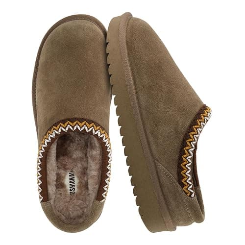 CUSHIONAIRE Keto Womens Slippers Slip-On Suede Mule Slipper - Cozy & Stylish, Memory Foam & Faux Fur Lining, Wide Widths Available - Image 1