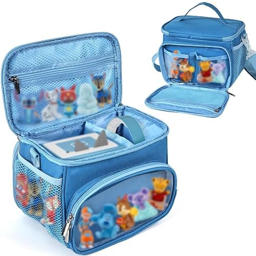 Kowenlic Carrying Case Compatible with Toniebox Starter Set, Carry Bag Compatible with Tonie Figures, Storage Case for Little Tikes Story Dream Machine Starter for Storybook (Purple) - Image 1