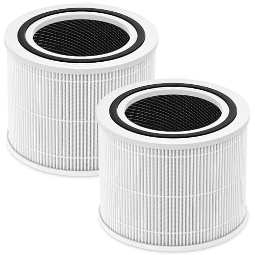 Core 300 Replacement Filter for LEVOIT Core 300 Core300-P Core 300S Core 300-P VortexAir Air Purifier, Core 300-RF, 3-in-1 HEPA Activated Carbon, 2 Pack, White, Core 300-P - Image 1