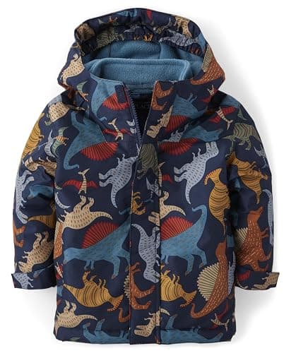 The Children's Place Baby Boys' and Toddler Heavy 3 in 1 Winter Jacket, Wind Water-Resistant Shell, Fleece Inner - Image 1