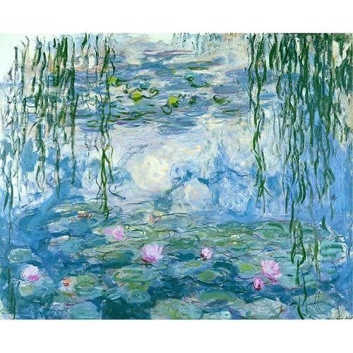Monet Cute Diamond Art Kits for Adults Diamond Painting Kit for Beginner | Vintage Landscape 5D Funny DIY Diamond Dots Full Drill Crafts for Gem Art Dot Art for Adults Home Wall Decor for Teens12x16in - Image 1