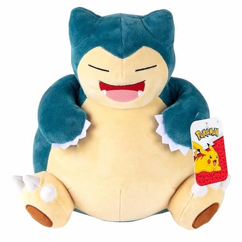 Pokemon 12" Large Snorlax Plush - Officially Licensed - Generation One - Authentic 12-inch Soft Stuffed Animal Toy Figure - Holiday Christmas Stocking Stuffer Gift for Kids, Boys, Girls - 2+ - Image 1