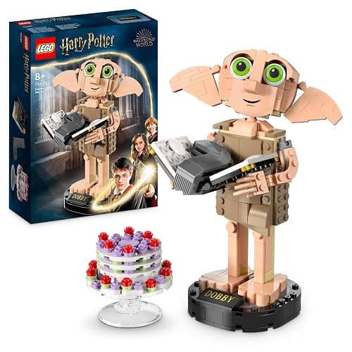 Lego Harry Potter Dobby The House Elf Set - Easter Gifts for Children and All Fans from 8 Years - Movable Iconic Figure - Toy - Bedroom Accessory & Decoration - Character Collection - 76421 - Image 1