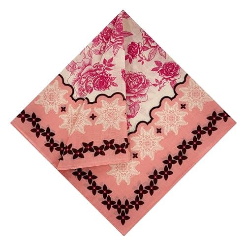 HankieWorld Single Pack Bandanas 60s Premium Cotton Soft Thin Handfeel Large Handkerchief for Men and Women - Image 1