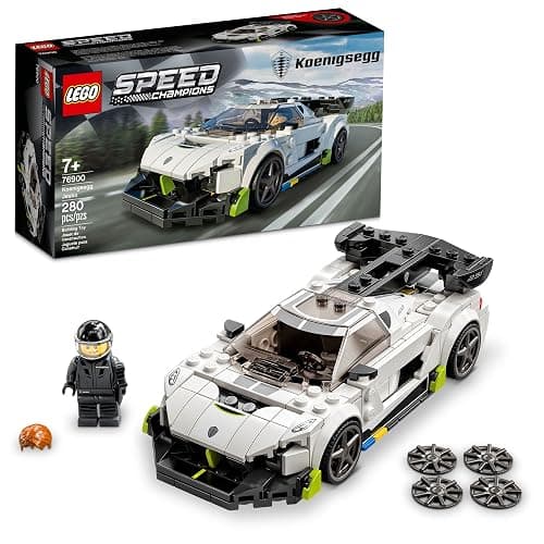 LEGO Speed Champions Koenigsegg Jesko 76900 Racing Sports Car Toy with Driver Minifigure, Racer Model Set for Kids - Image 1