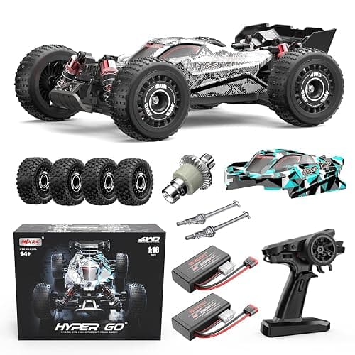HYPER GO H16PL 1/16 RTR Brushless RC Buggy, Fast RC Cars for Adults, Max 38 mph RC Truck, 4WD High Speed Racing RC Car with 2S 2000 mAh Battery for RC Basher - Image 1
