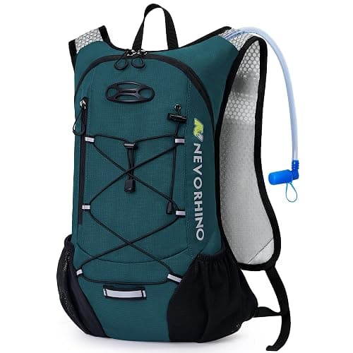 Lightweight Hydration Backpack, Running Backpack with 2L Water Bladder, Hydro Water Daypack for Cycling Hiking Rave for Men Women - Image 1