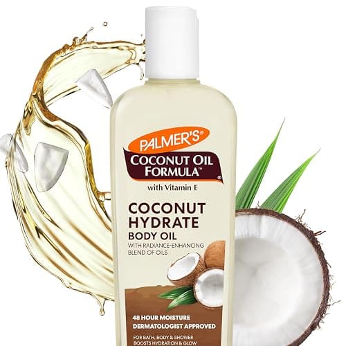 Palmer's Coconut Body Oil Moisturizer for Dry Skin (8.5 Oz - Pour Cap) | This bath oil has Green Coffee Extract to hydrate & replenish dry skin for radiant, healthy-looking skin. 48-hour moisture. - Image 1