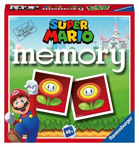 Ravensburger - Memory Super Mario, Board Game, Memory Game for Children 3 Years or Older, 48 Cards, 2 to 6 Players, Italian Version - Image 1