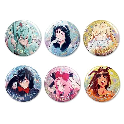 Alien Stage Rabbit Series Blind Box Button Pins, Officially Licensed Anime ALNST Collectible Merch for Ita Bags - Image 1