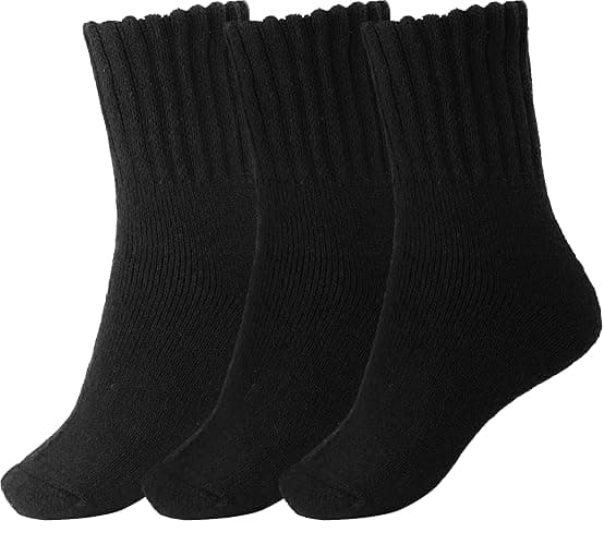 BomKinta Boot Socks for Women Winter Solid Thick Warm Socks Cozy Crew Socks Christmas Gift - Image 1