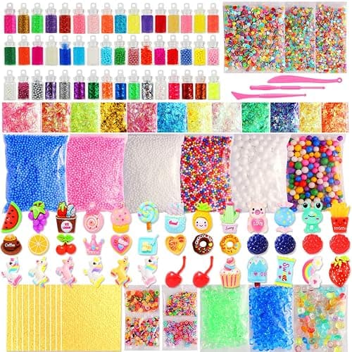 160 Slime Supplies Making kit for Kids – Slime Mix Ins Accessories Include Slime Charms, Foam Balls for Creative Slime Making - Image 1