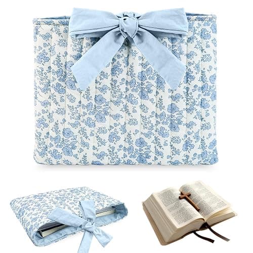 Quilted Bible Cover Bible Cover Case for Women Organizer Quilted Bible Carrying Case, Suitable Accessories for Bible Study Use for Girls, Christian Gifts - Image 1