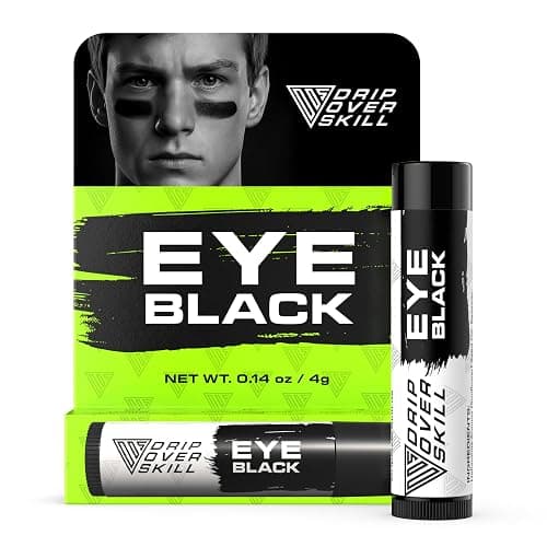 D.R.I.P Over Skill Eye Black & Sports Face Paint, Natural Ingredients, Dermatologist-Tested, Hypoallergenic, Anti-Glare Drip for Baseball, Football, Lacrosse, Stocking Stuffers for Teen Boys & Kids - Image 1
