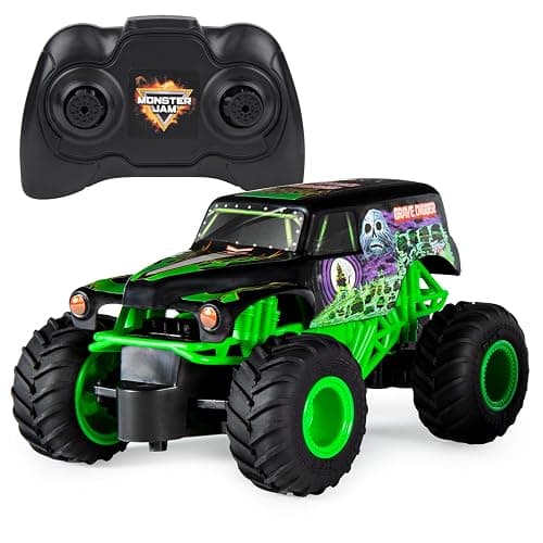 Monster Jam Official Grave Digger Remote Control Monster Truck, 1:24 Scale, 2.4 GHz, for Ages 4 and Up - Image 1