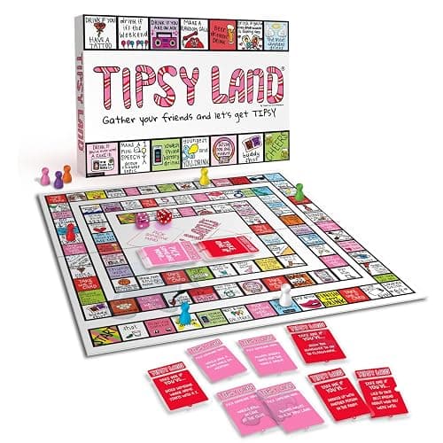 TIPSYLAND Original Edition | Official Product | Hilarious Adult Board Game | Group Game for Game Nights, Parties and More | Fun Challenges, Dares & Mini-Competitions | 3-8 Players - Image 1