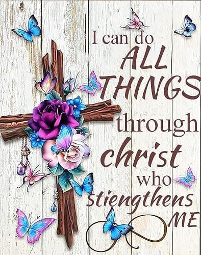 Christ Cross Diamond Painting Kits for Adults-5D Religious Diamond Art for Beginners, DIY Jesus Religious Inspirational Diamond Painting Art Crafts, for Decorating Home Walls and Gifts 12X16Inch - Cross - Image 1