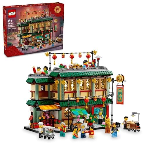 LEGO Spring Festival Family Reunion Celebration Building Toy for Kids, Restaurant Playset with Toy Kitchen and 13 Minifigures for Pretend Play, Gift Set for Boys and Girls Ages 8 and Up, 80113 - Image 1
