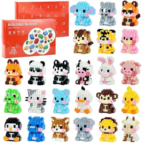 ZIOSINM Advent Calendar 2026 Boys Girls Teen Kids Adults | Advent Calendar for Boys Mini Animal Building Blocks, Christmas 24 Days Advent Calendar Teen Boy Girl, Fun Cute Gifts - Image 1