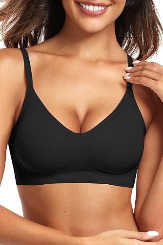 Vertvie Womens Seamless Bra No Underwire Comfort Push Up Bras Buttery Soft Wireless Bralette Full Coverage Sport Everyday Bra - Image 1