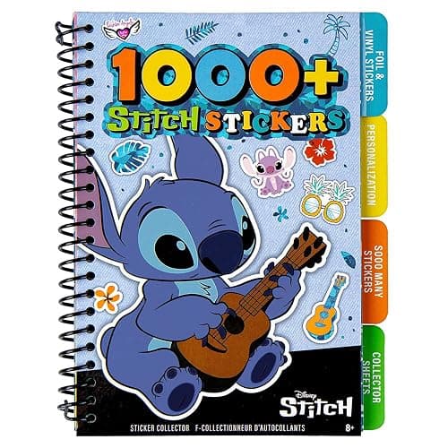 Fashion Angels Disney Stitch Sticker Book, Includes 1,000+ Stickers & Collector Pages, Disney Lilo and Stitch Stickers, Ideal for Accessorizing Kids Notebooks & More - Lilo and Stitch - Image 1