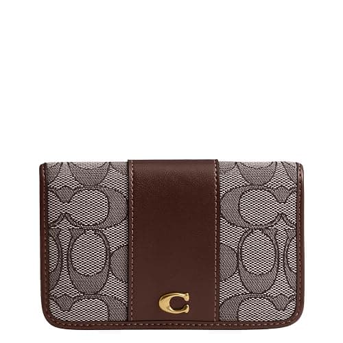 (MYA'S FIRST CHOICE OF WALLET) COACH Refined Calf Leather Essential Slim Card Case - Image 1