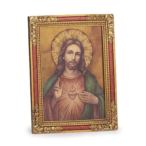 Joseph's Studio by Roman - Collection, 7.25" H Sacred Heart Icon, Made from Resin, High Level of Craftsmanship and Attention to Detail, Durable and Long Lasting - Image 1