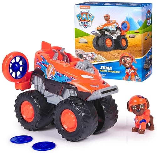 PAW Patrol: Rescue Wheels Zuma’s Hovercraft, Toy Truck with Projectile Launcher and Collectible Action Figure, Kids Toys for Boys & Girls Ages 3+ - Image 1