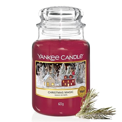 Yankee Candle Candela profumata in giara grande | Magia natalizia | Durata Fino a 150 Ore | Regali perfetti per le donne - Image 1