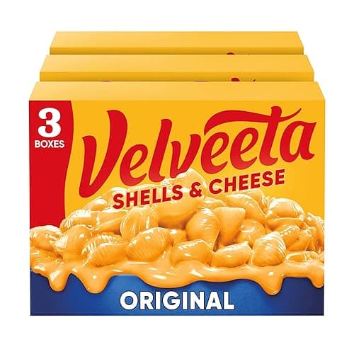 Velveeta Shells and Cheese Mac and Cheese Dinner, 3 Boxes, Original, 12 oz | for Easy Dinner or Dinner Sides Made with Real Cheese Made With Real Cheese - Image 1